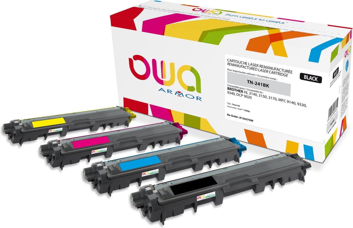 OWA toner BROTHER TN-245C, TN-246C - Refurbished Brother toner - Cyaan - 2.200 Pagina's - TN245C, TN246C, TN245, TN246