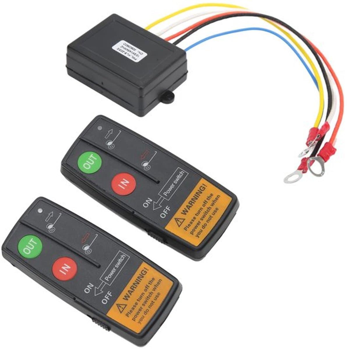 Draadloze Lier Afstandsbediening - 12V 24V Lier Controller - Handheld met Indicator Licht - 75ft Bereik - Veiligheid voor Vrachtwagens -