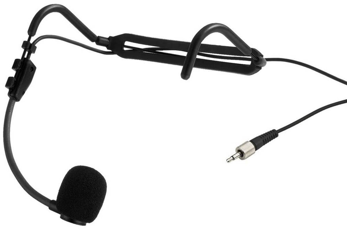 Headset Zangmicrofoon Monacor HSE-821SX Zendmethode:Kabelgebonden Incl. windkap