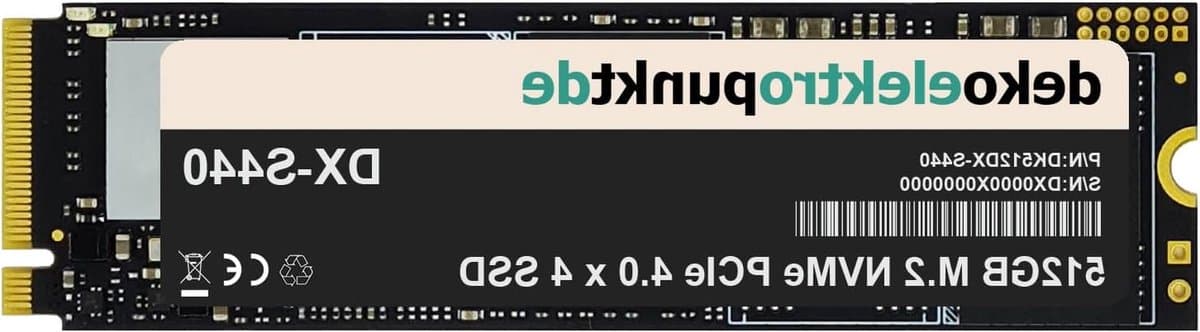 512GB M.2 NVMe SSD - Harde schijf Interne SSD - NAS Opslag Uitbreiden - PCIe 4.0 x 4 Interface