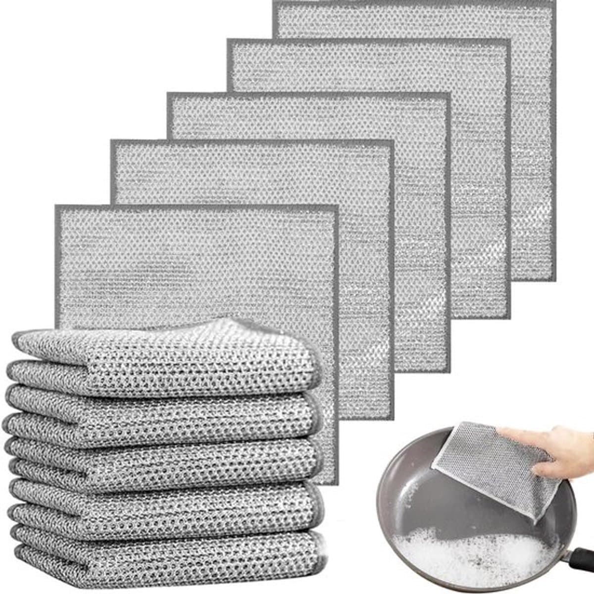 VT Goods - Herbruikbare schoonmaakdoeken - Zilvermultifunctie