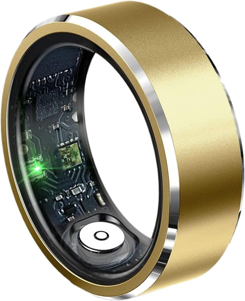 Slimme Gezondheidsring - Activity Tracker Ring - Gezondheid Monitoren - Real-time Lichaamsmetingen - Unisex Pasvorm - Goud en Zilver