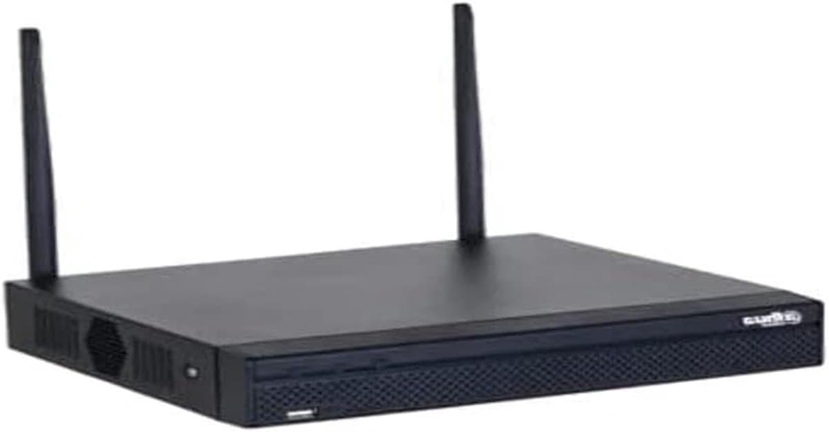 Draadloze NVR Recorder - Bewakingsrecorder Wifi - Camera Beveiliging - Dubbele Antenne Dekking - 4 Kanalen - Wit