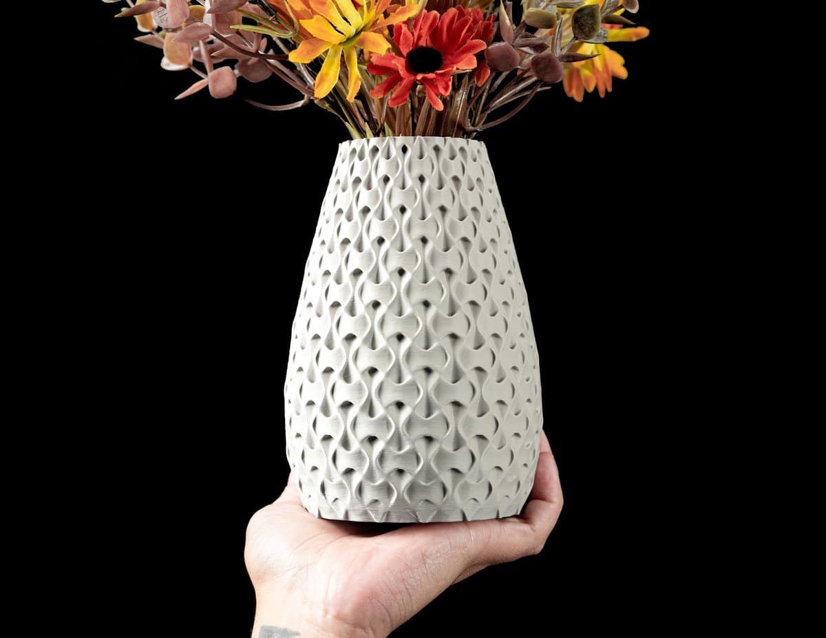 Skushy Vaas Inter - Geschikt voor LEGO Bloemen en Bouwsteenbloemen - Moderne Designvaas voor Droogbloemen en Kunstbloemen - Sculpturale Decoratieve Vaas - Premium Woondecoratie