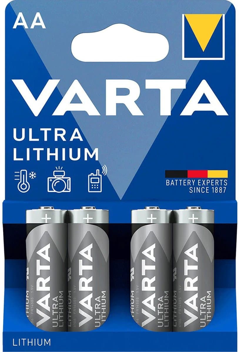 Varta Lithium AA Batterijen Ultra Lithium Professional - 4 stuks