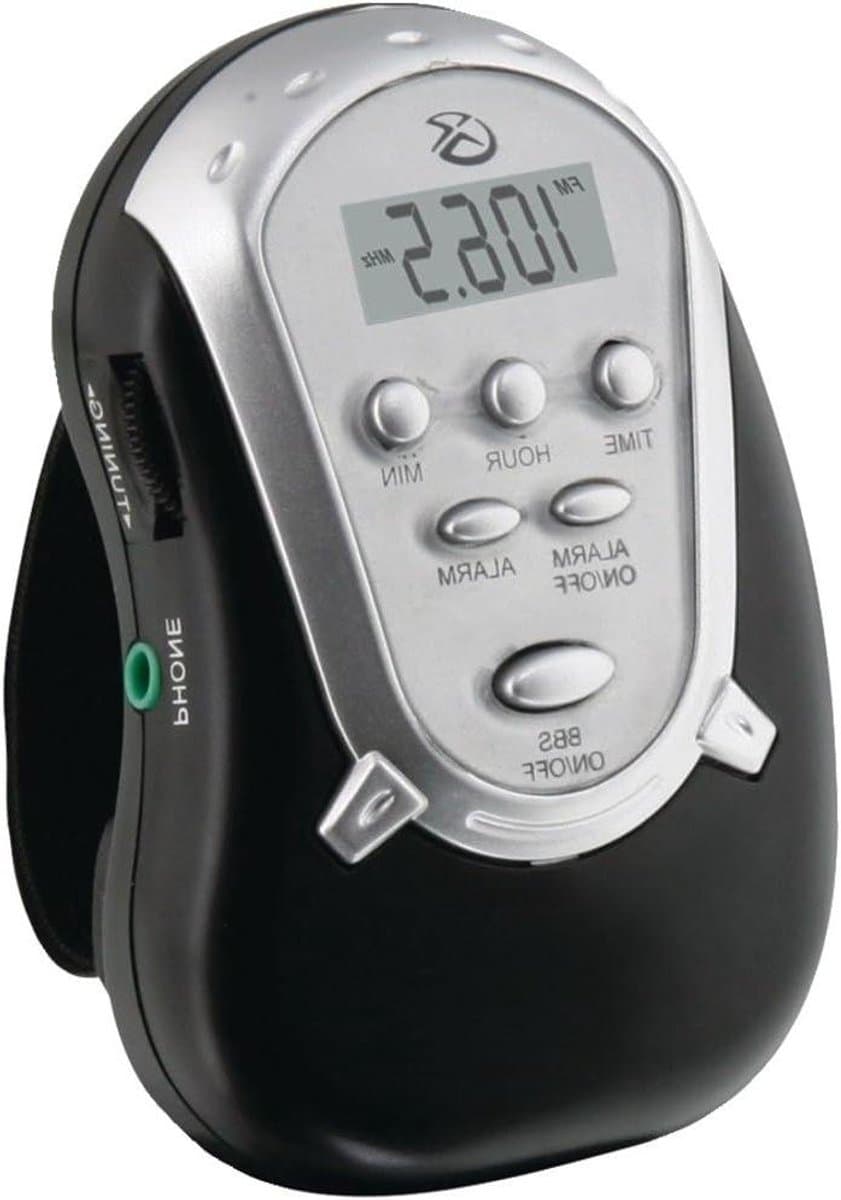 Draagbare Radio - Armband Ontvanger - Muziek Luisteren - Inclusief Oortjes - Compact Formaat - Zwart