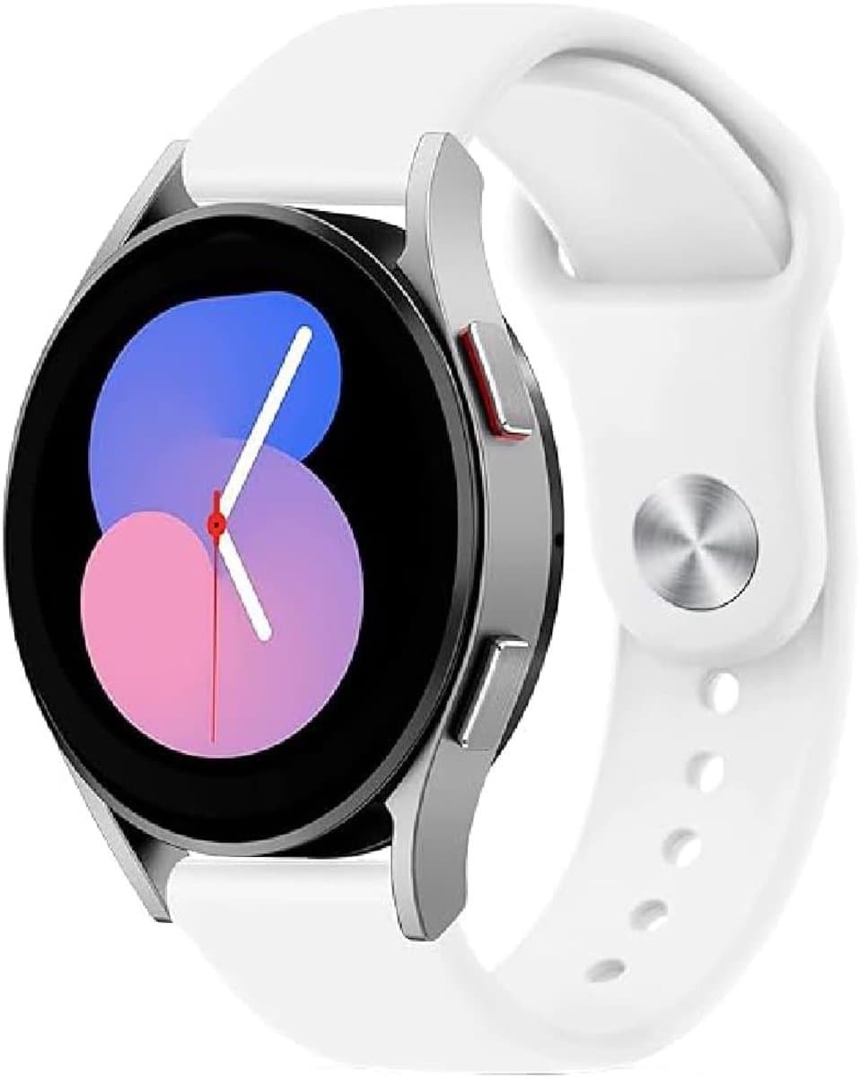 Siliconen Vervangband voor Smartwatches - Sportieve Armband voor Galaxy Watch 7, 6 Classic, FE, 5 Pro en Meer - 20mm Waterdicht en Comfortabel