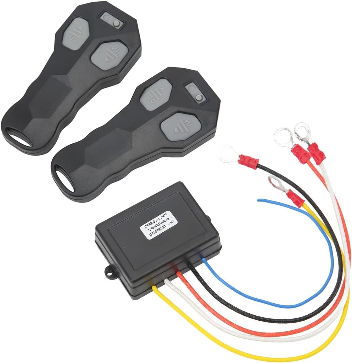 Draadloze Winch Controller Set met Indicator, 75ft Bereik, 12V Universele Remote Control voor Voertuigen, Antistoring en Eenvoudige Installatie