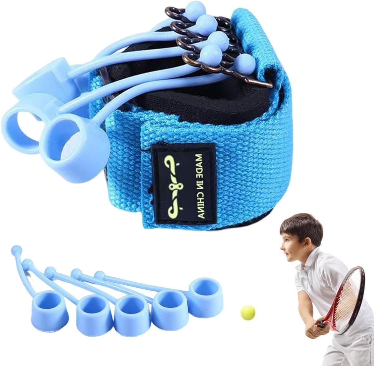 Vingerkrachttrainer - Vingertrainer Handoefening - Grip Verbeteren - Duurzaam Siliconen Materiaal - 18 x 5 x 2 cm - Niet gespecificeerd