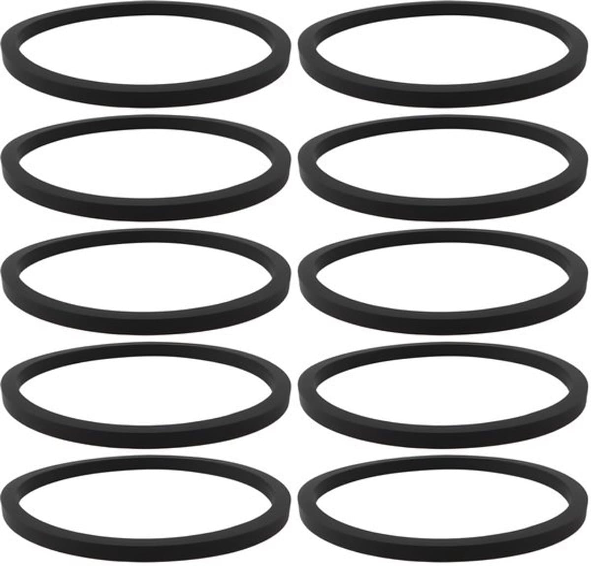 CD Speler Tray Riem - 10 stuks - Precieze pasvorm - Zwart - Siliconen - Geschikt voor Cambridge Audio - Afmetingen 25x28x1.5mm