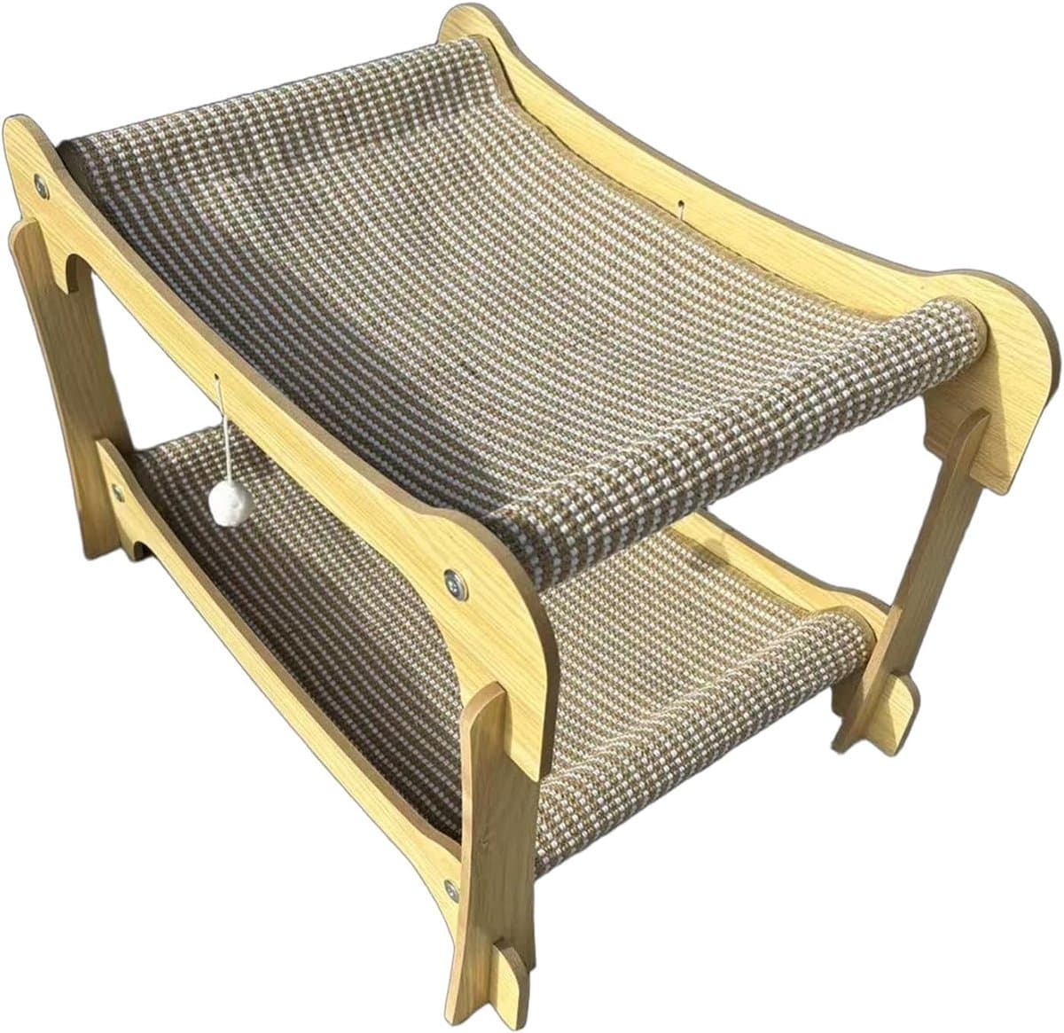 Krabplank voor Katten - Krabmat Kattenbak - Meubels Beschermen - Dubbellaags Ontwerp - 54 x 12 x 26 cm