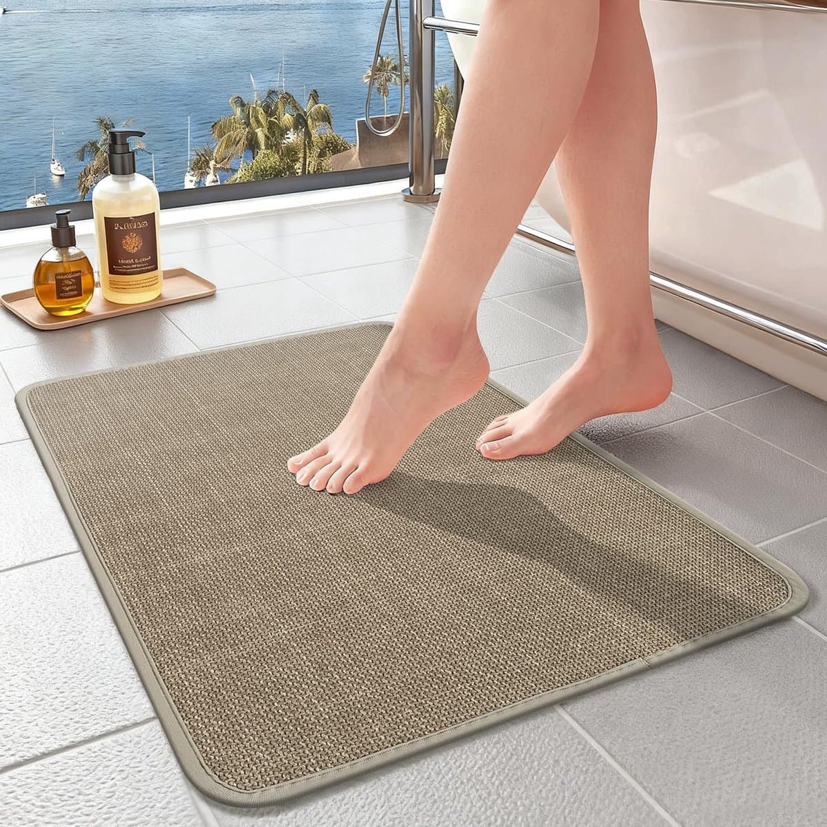 Omgoods - Absorbente Antislip Douchemats 60x120 cm voor Badkamer en Keuken