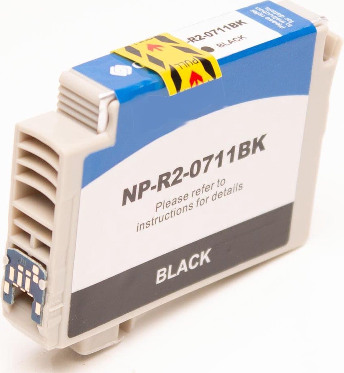 Inkmaster Premium Huismerk inkt cartridge voor Epson T0711 XL BK zwart hoge capaciteit