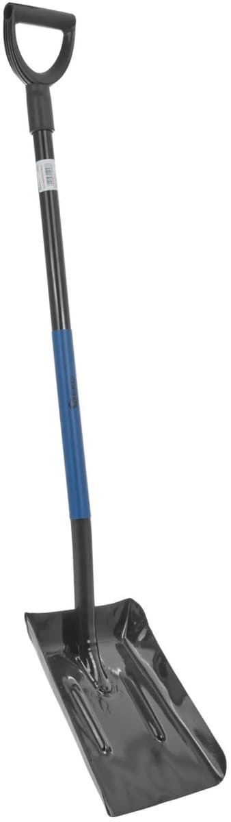 GEKO Kolenschep - Stalen D-greep - Gebogen steel - 124 cm - Zwart