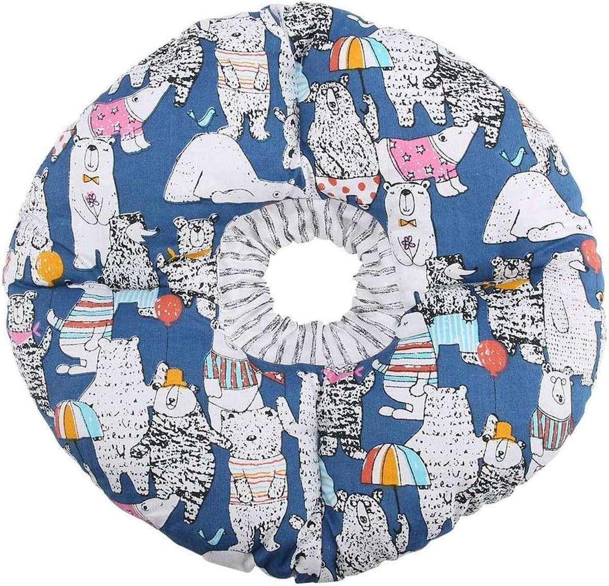 Beschermende halsband zachte verstelbare herstelhalsband voor katten honden kegel kitten Elizabeth anti-bijthalsband blauw na operatie - HTML content nodig .