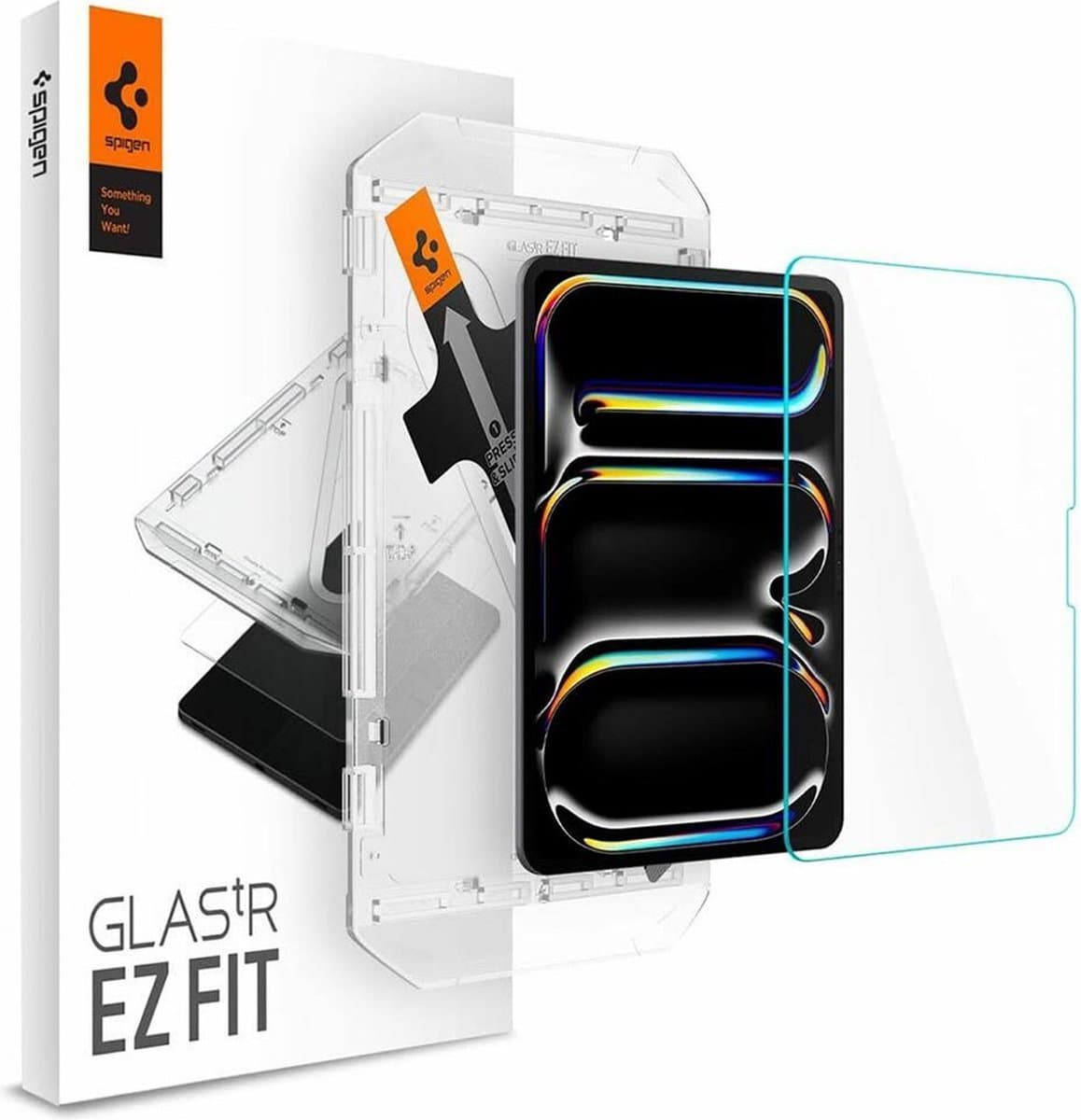 Spigen - Glas.tR - EZ Fit gehard glas voor iPad Pro 11'' - 2024