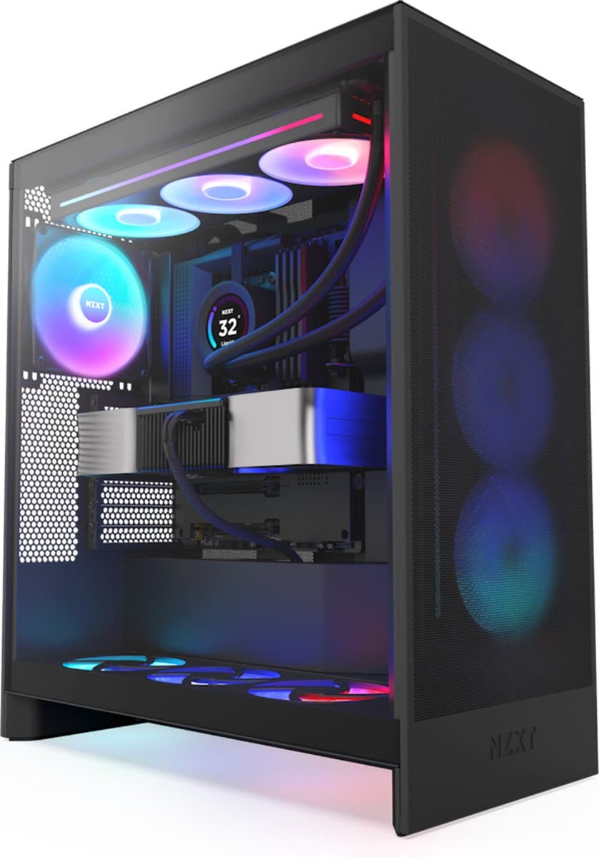 NZXT H7 Flow RGB Midi Tower Zwart