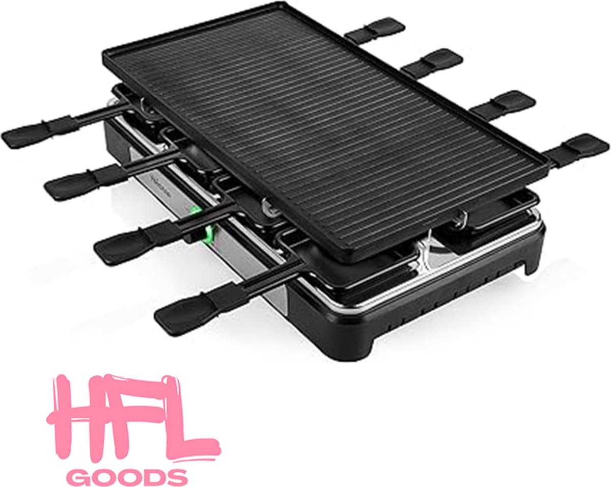 HFL Goods Gourmetstel - Gourmetset Voor 8 Personen - Racelette - Grill - Teppanyaki