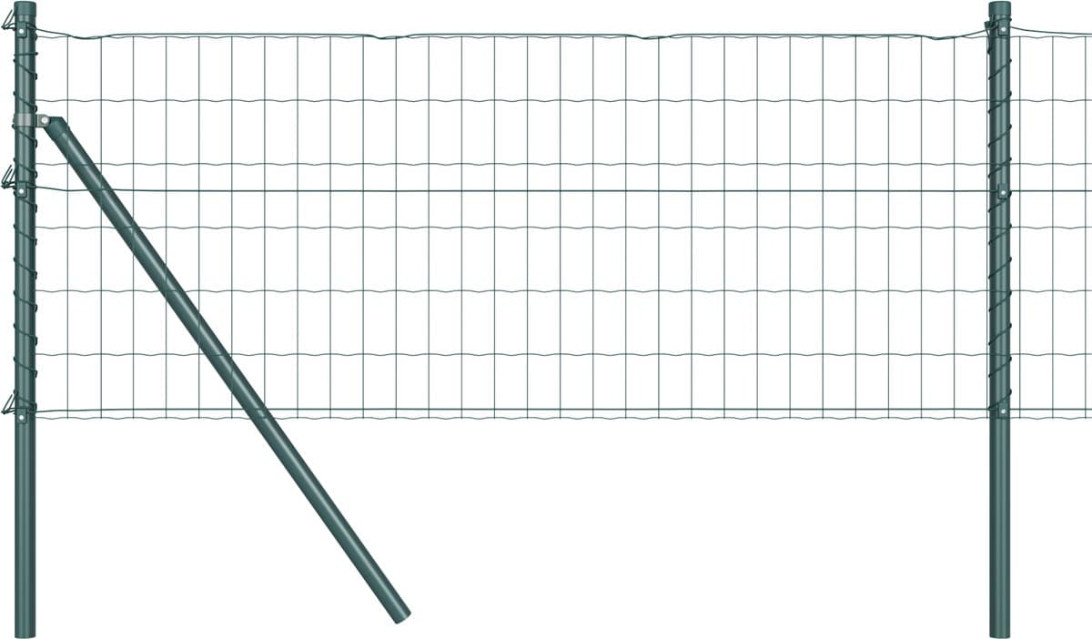 vidaXL - Euro - Fence - Grondfix - 10 - x - 0,6 - m - PVC-Coated - Staal - Groen - Mesh