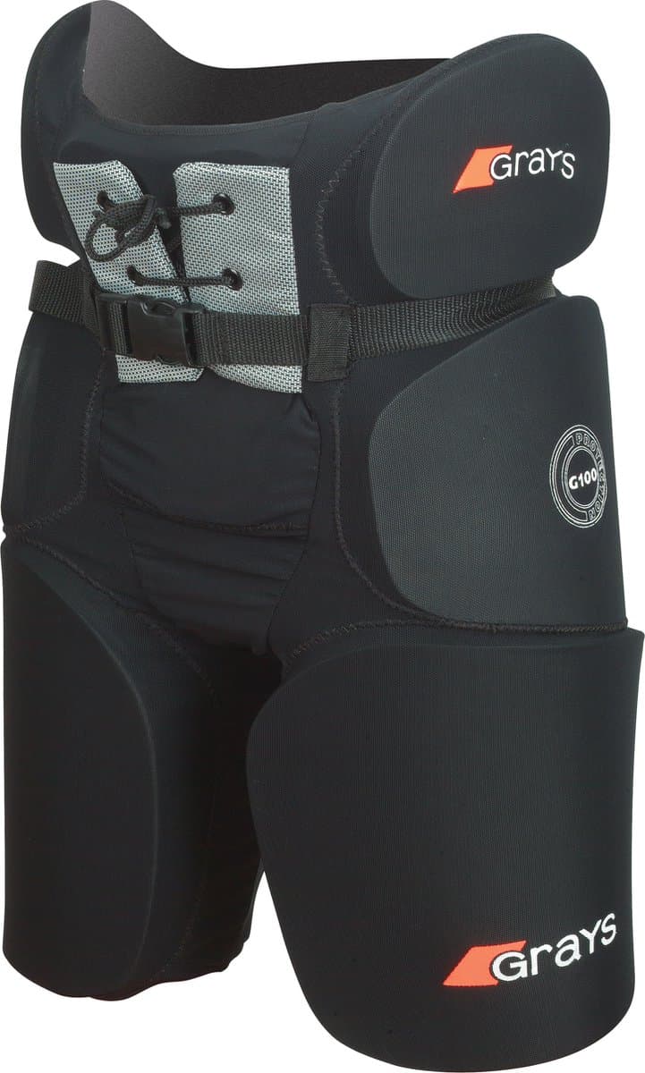 Grays hockey keeper kit Padded Short Jnr Zwart / Fluo Geel - Junior