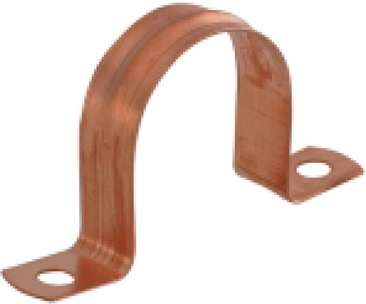 Gimeg roodkoperen pijpzadel 10mm 4 stuks