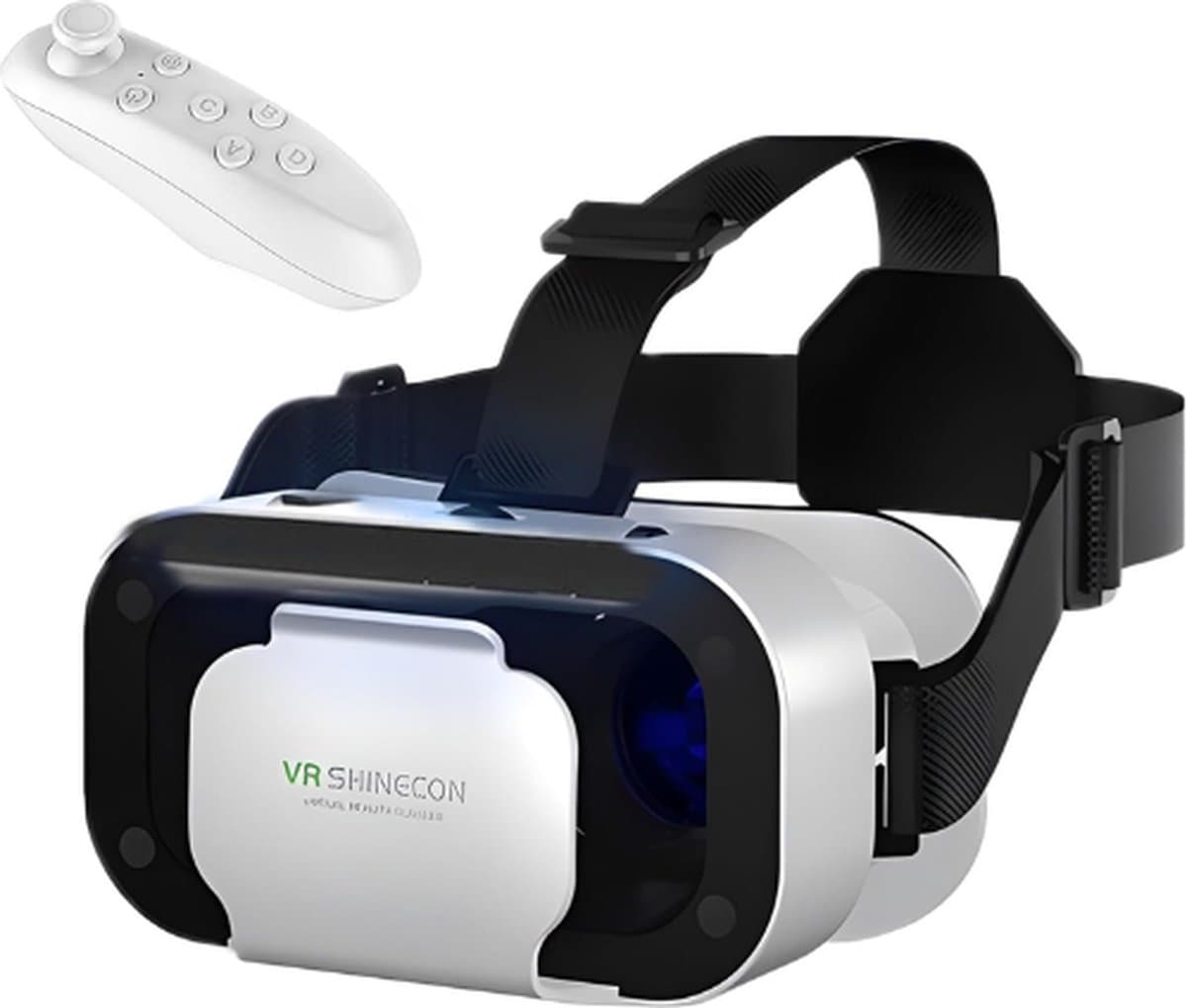 VR Bril - VR-Brillen - VR Bril Smartphone - Virtual Reality Bril - 3D Bril - Inclusief Bluetooth Afstandsbediening - Brede Compatibiliteit - Android & IOS Smartphones - Anti-Blauw Licht - Met Oogbescherming - Virtual Reality 3D Headset