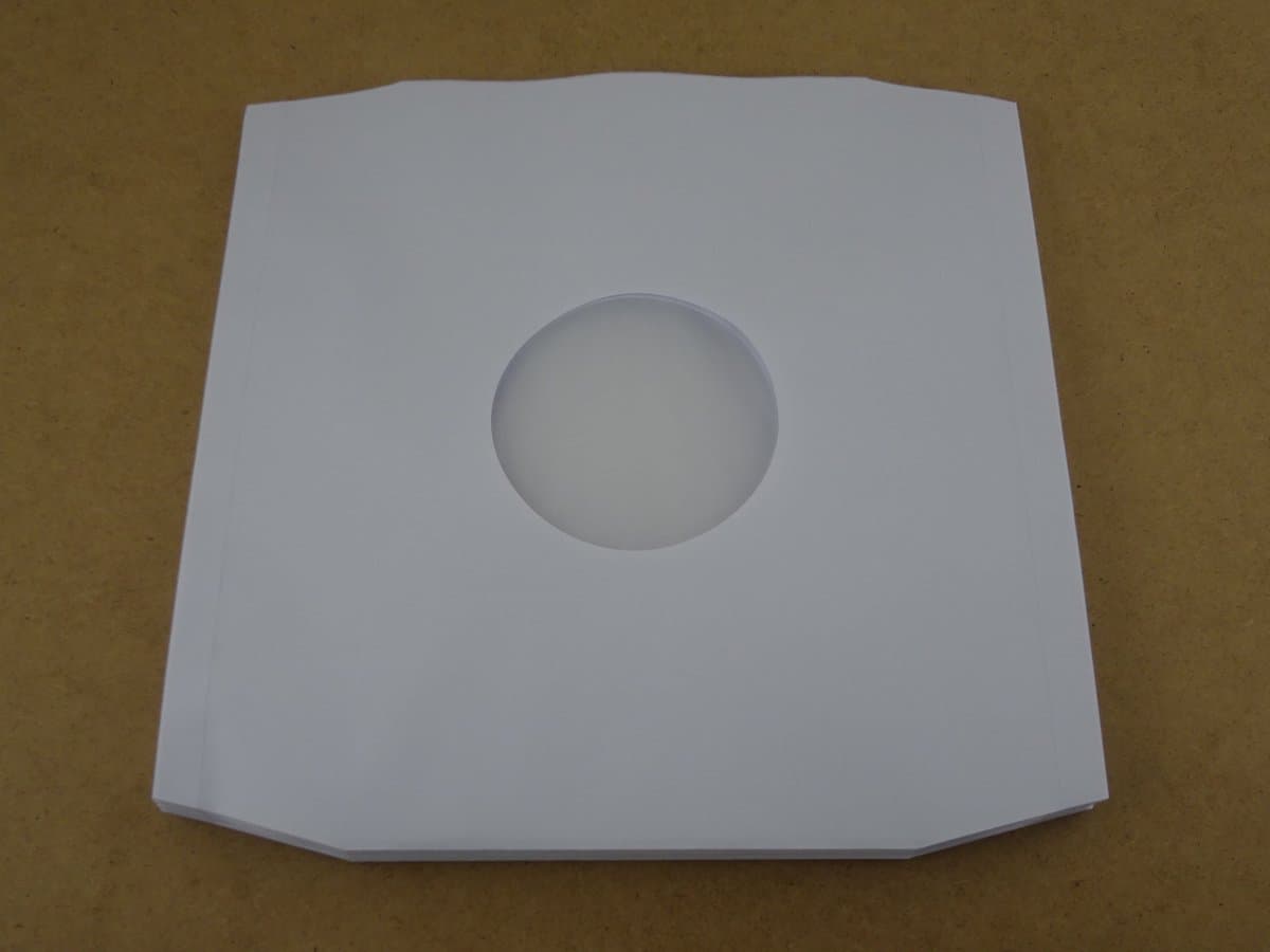 25 LP binnenhoezen deluxe wit papier + antistatische bescherming (TOP KWALITEIT, 90gr papier) - hoezen lp's, inner sleeves, binnenhoes met plastic folie, platenhoezen, maxi-singles, beschermhoezen, lps vinyl platen, 12", 12 inch