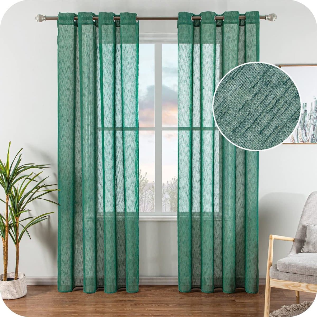 Vitrage – duurzaam – luxe vitrage voor slaapkamer woonkamer eetkamer - hoogwaardig voile – vitrage gordijn
