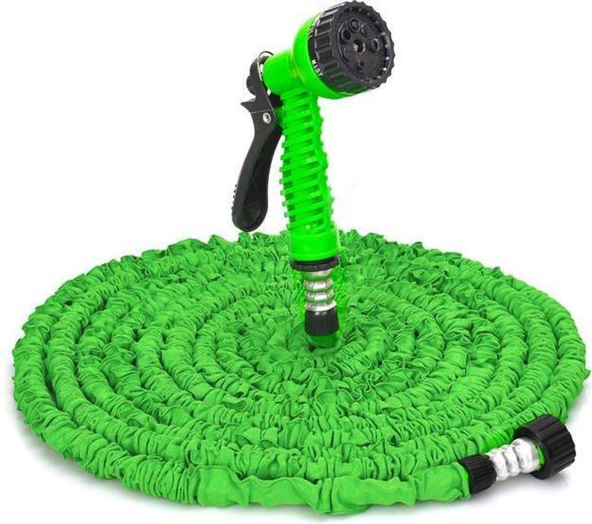 Tuinslang - Tuinslag Flexibel - Tuinslag Flexibel 15M -15 Meter - Tuinslangen - Uitrekbaar - Met Koppelstuk - 7 in 1 Sproeikop