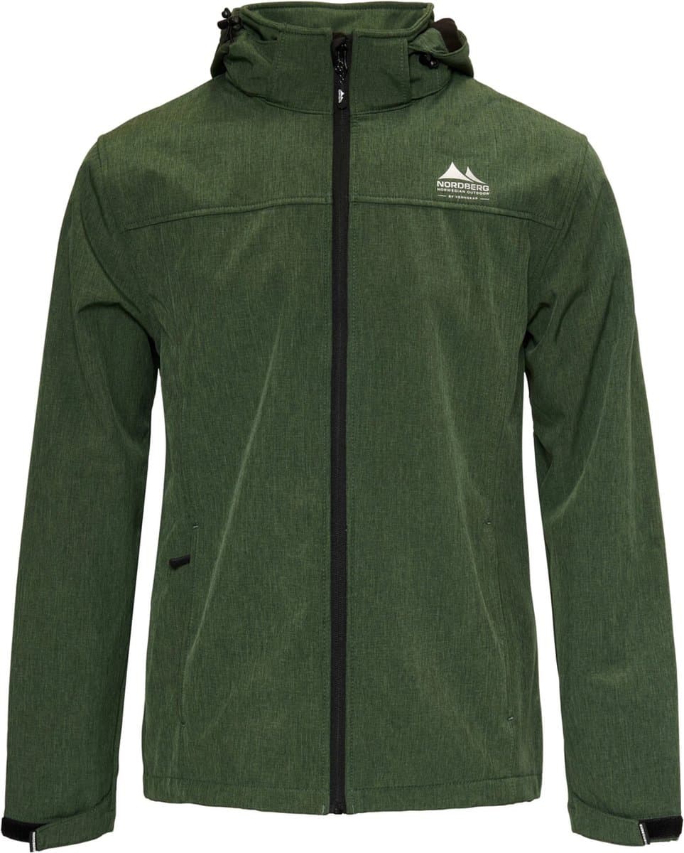 Nordberg Kjeld - Softshell Outdoor Zomerjas Heren - Groen Melange - Maat 3XL