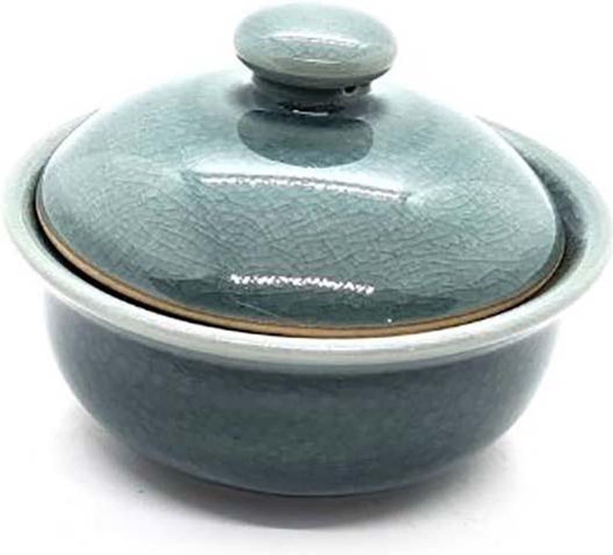 Dekschaal - Schaal met deksel - Kom met deksel - Celadon Blauw 10.5 cm (2 stuks)