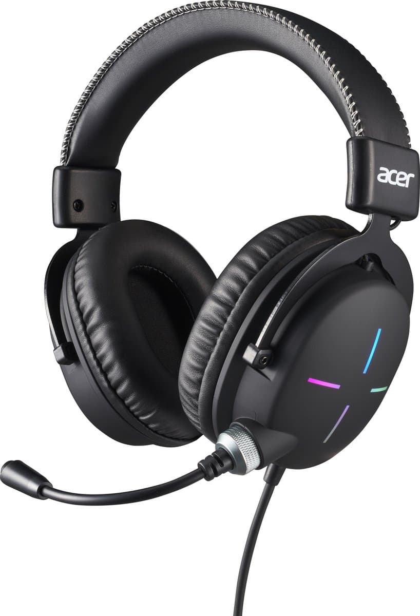 Acer Nitro Gaming Headset 200 - Geschikt voor PC/PS4/PS5/Xbox/Switch - RGB - Zwart