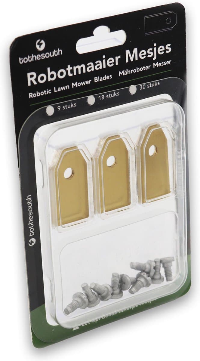 To the South® Robotmaaier Mesjes titanium geschikt voor Yard Force Revola X4E - 90 stuks
