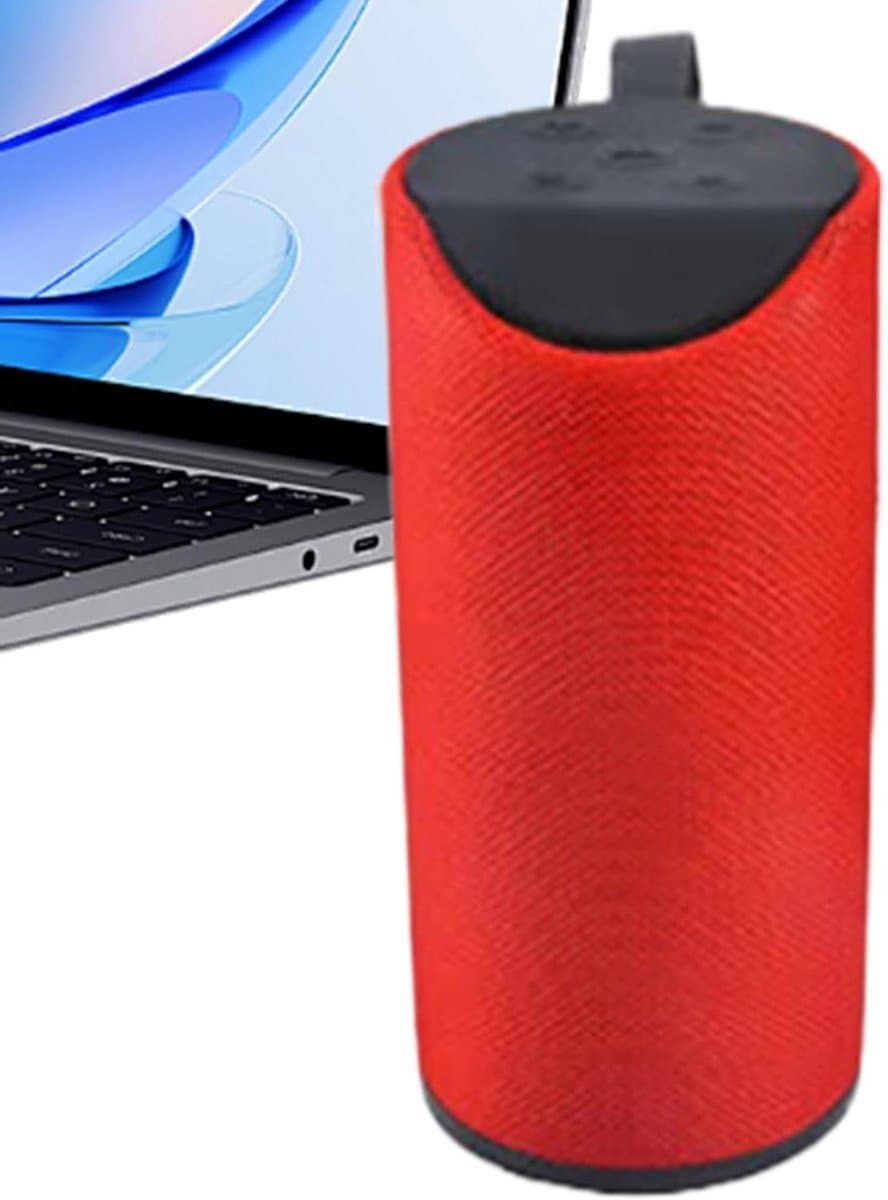 Draagbare Speaker - Draadloze Speaker - Muziek Luisteren - Waterdicht en Schokbestendig - 6.6x6.6x15.2cm - Rood