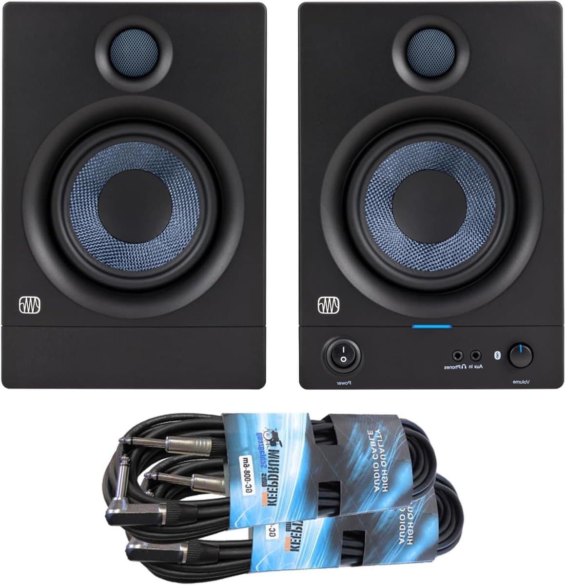 Actieve Studio Monitoren - Bluetooth Speakers - Muziek Luisteren - Geïntegreerde Bluetooth 5.0 - 1 paar - Zwart