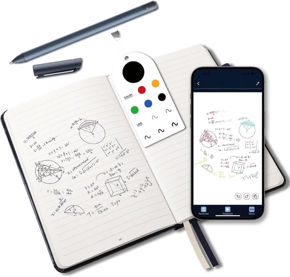 QUOVO® Digitaal Notitieblok - Notitieblok - Paper Tablet - Marineblauw - 27cm x 25cm x 5cm