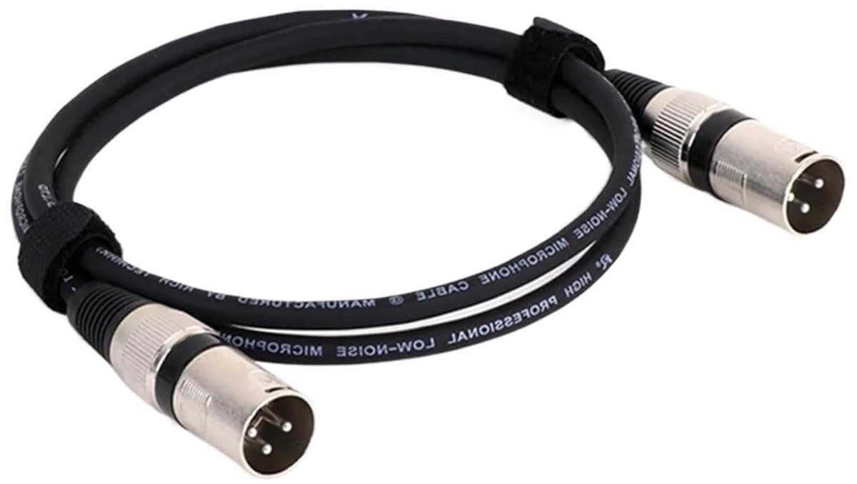 XLR Kabel - Microfoonsnoer - Audio Verbinding - Ruisonderdrukking - 3 meter - Zwart