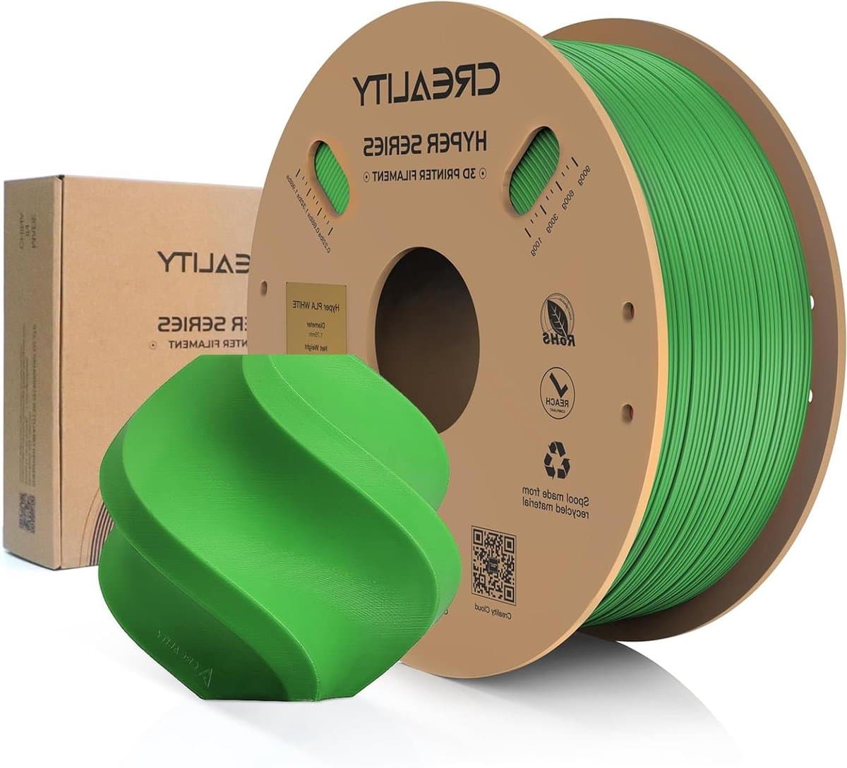 3D Printer Filament - High-Speed PLA - Snel Printen - Hoge Vloeibaarheid - 1.75 mm 1 kg - Groen