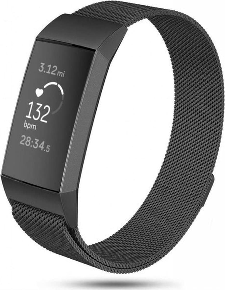 Fitbit Charge 3 Milanese band (zwart) - Afmetingen: Maat S
