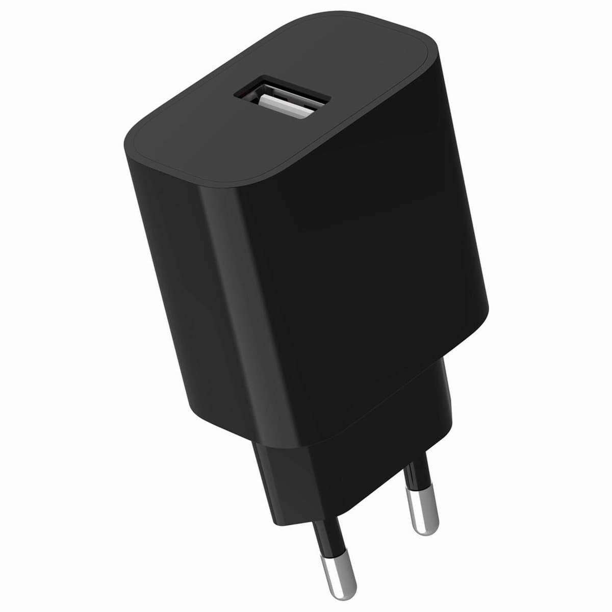 Gembird Universele USB-A Oplader 2.4A - Zwart - Compacte Thuislader