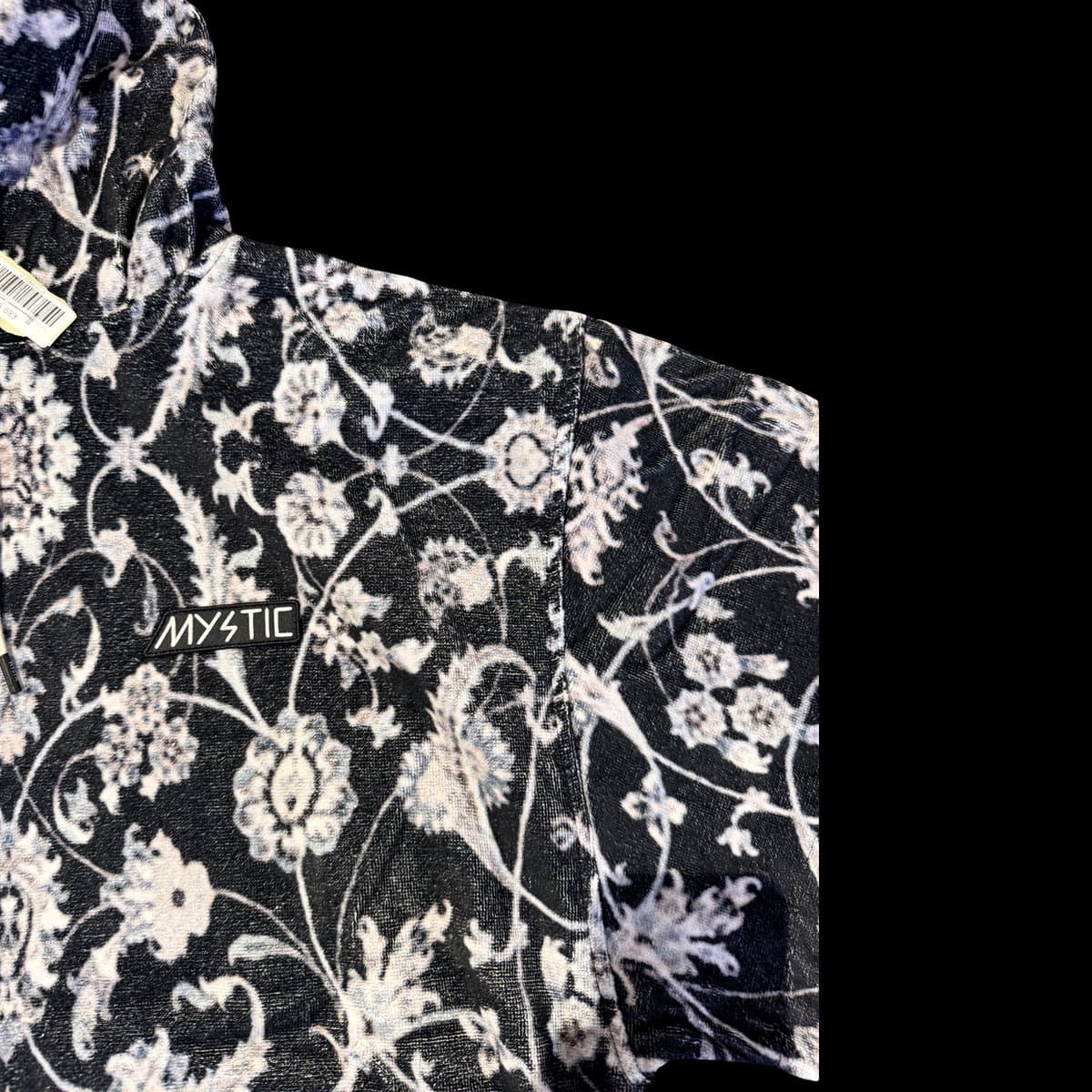 Mystic Poncho Velours - Black/White