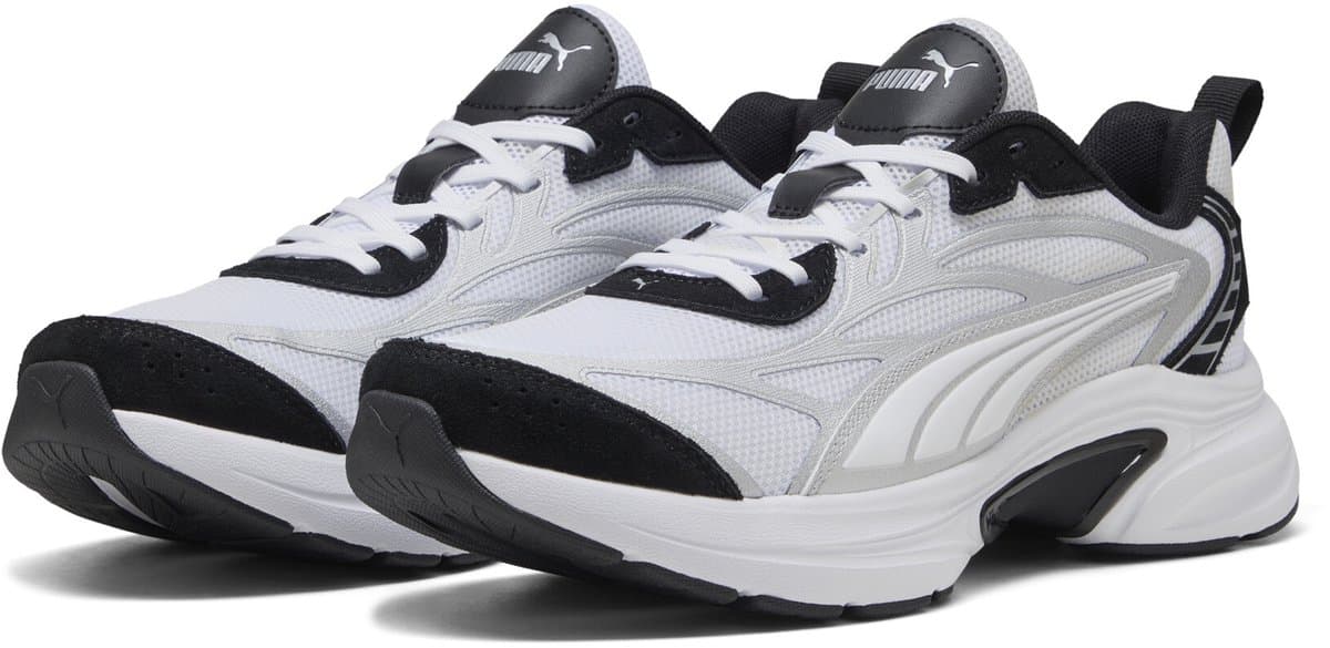 PUMA Softride Escalate Unisex Sneakers - Puma White-Puma Silver-Puma Black