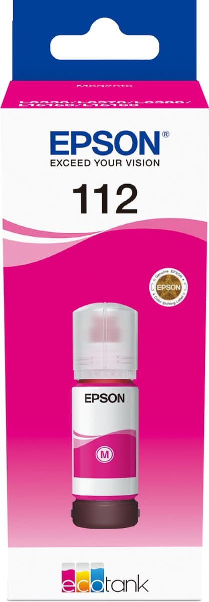 Epson EcoTank 112 originele inktfles magenta (C13T06C34A)