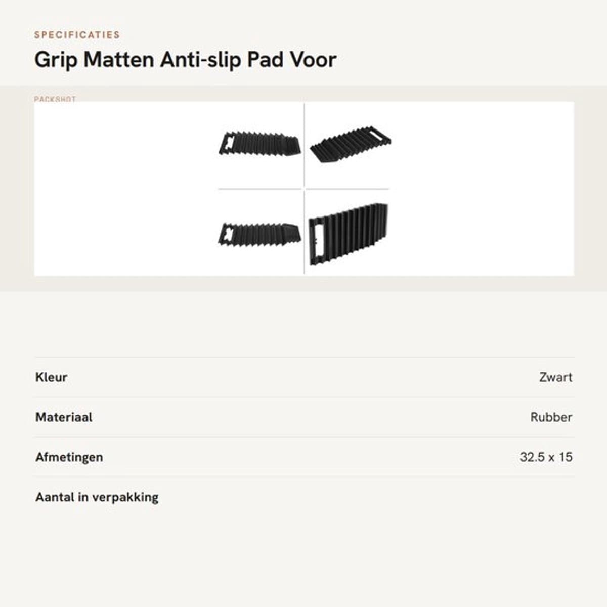 Onf3 - Grip Matten - Anti-slip Pad - Voor sneeuw en modder