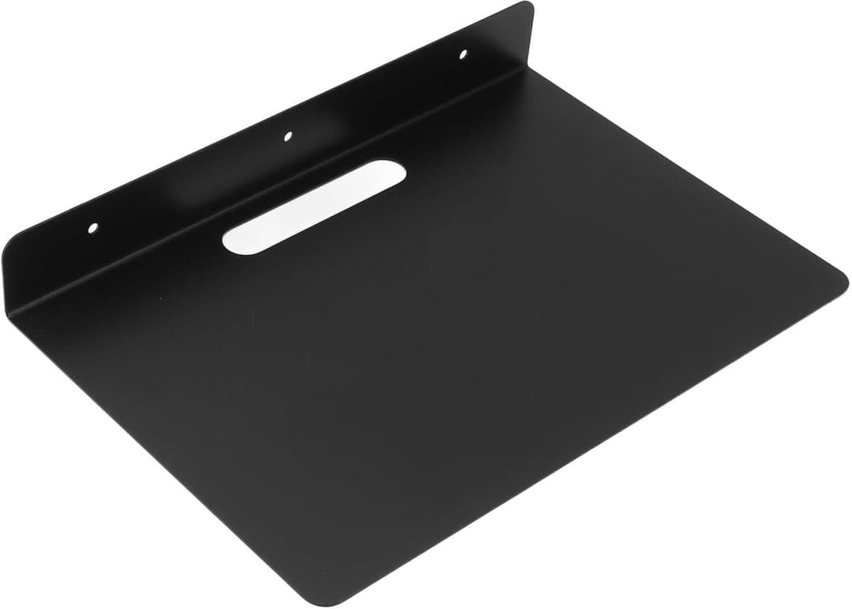Zwevende AV-plank - Wandrek Router - Ruimte Maximaliseren - Verdikt Aluminium - 35 x 29 x 6 cm - Zilver