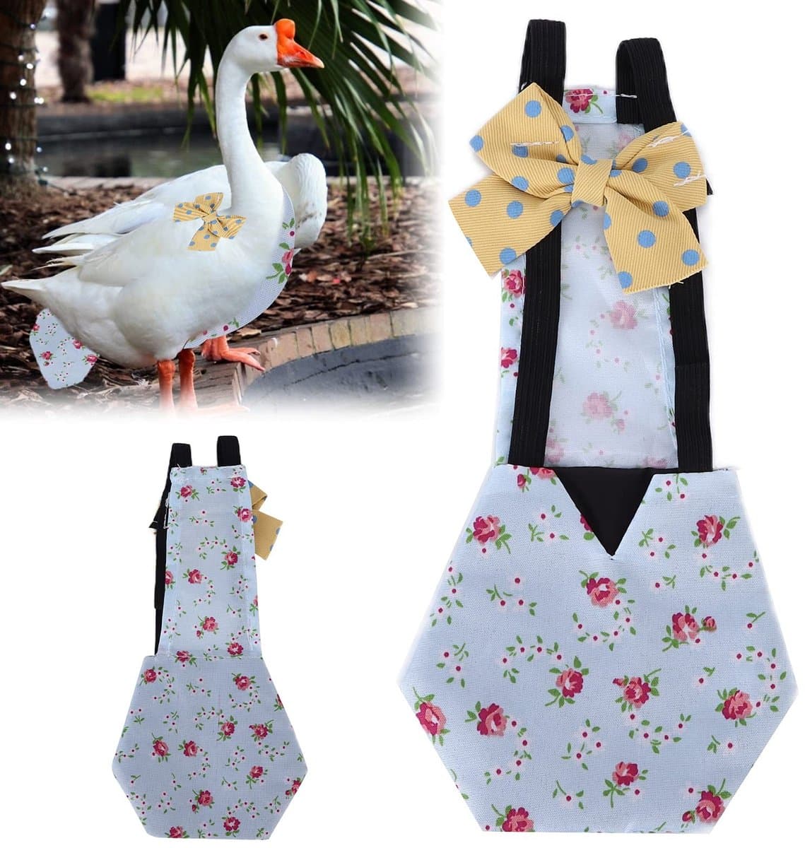 Dailygoods- Kip Luier Wasbaar - Huisdier Kleding - Eend/Gans Luier - Zacht Polyester - Comfortabel - Herbruikbaar - Huisdierluier