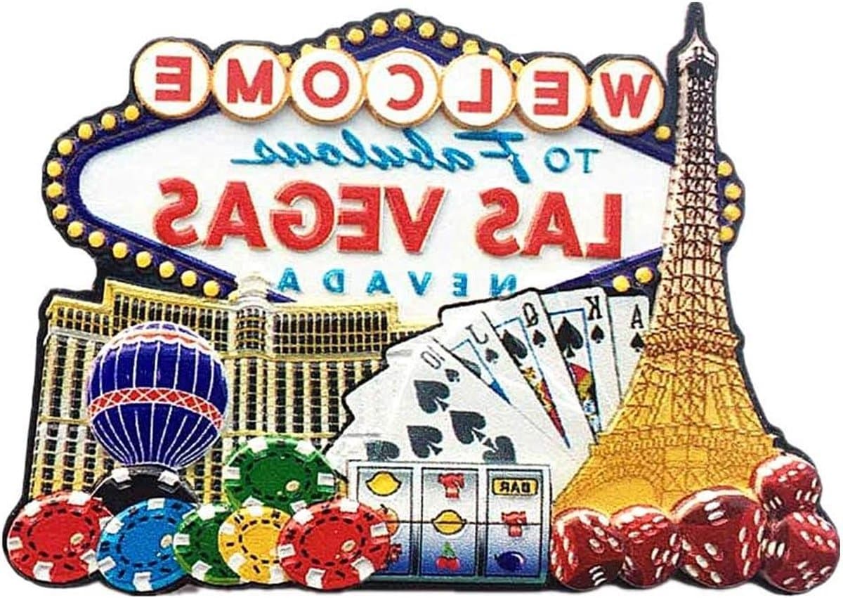 3D Casino Souvenir Koelkast Magneet Las Vegas