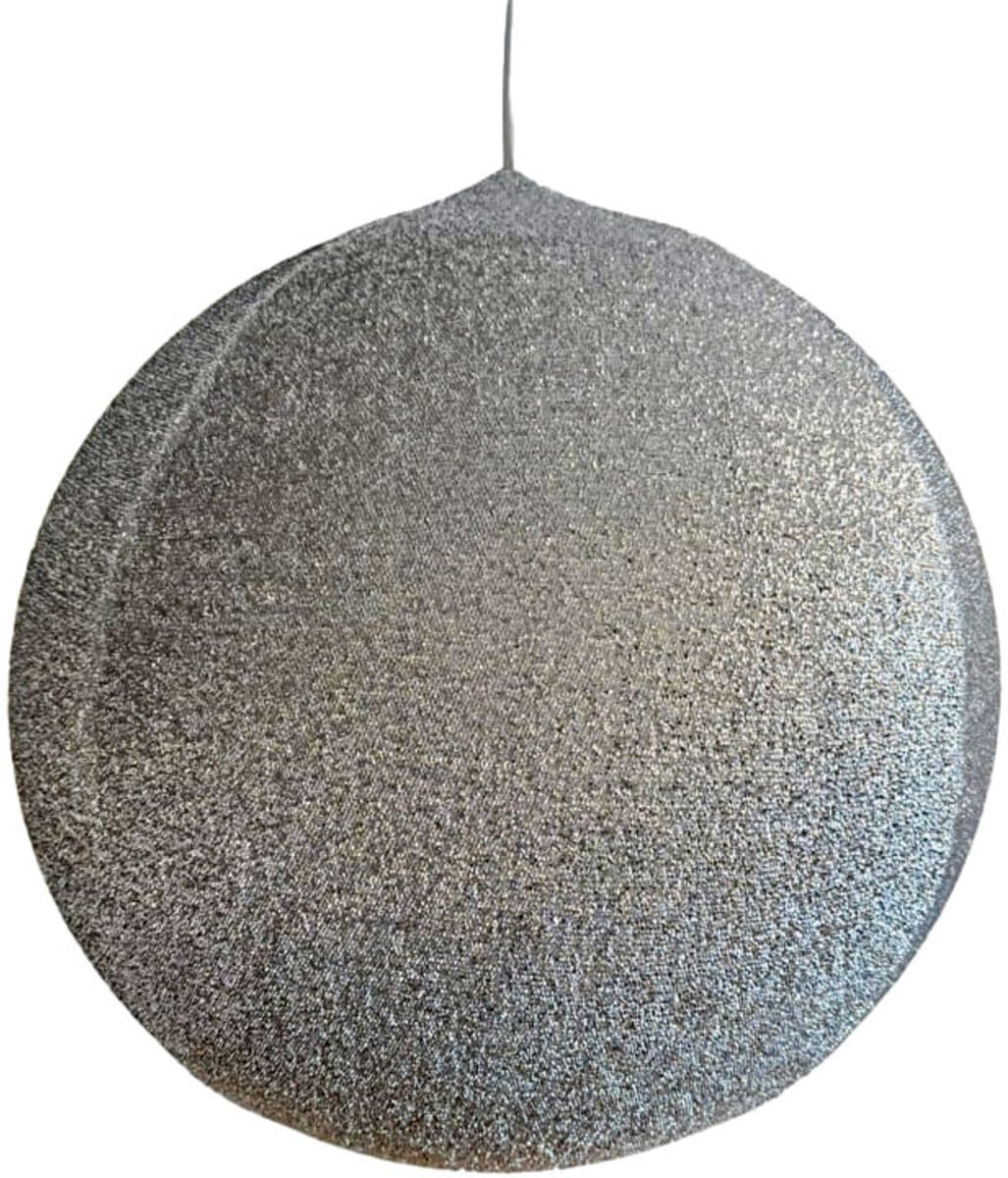 Opblaasbare Glitterbal Zilver 40 cm - Brandvertragend