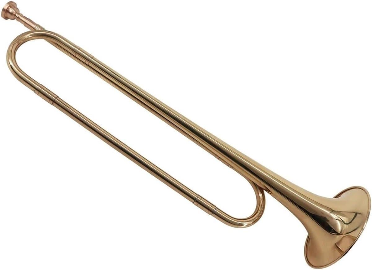 Mini Trompet - C-trompet Instrument - Muziek Maken - Messing Verguld - 50.5 cm - Goud