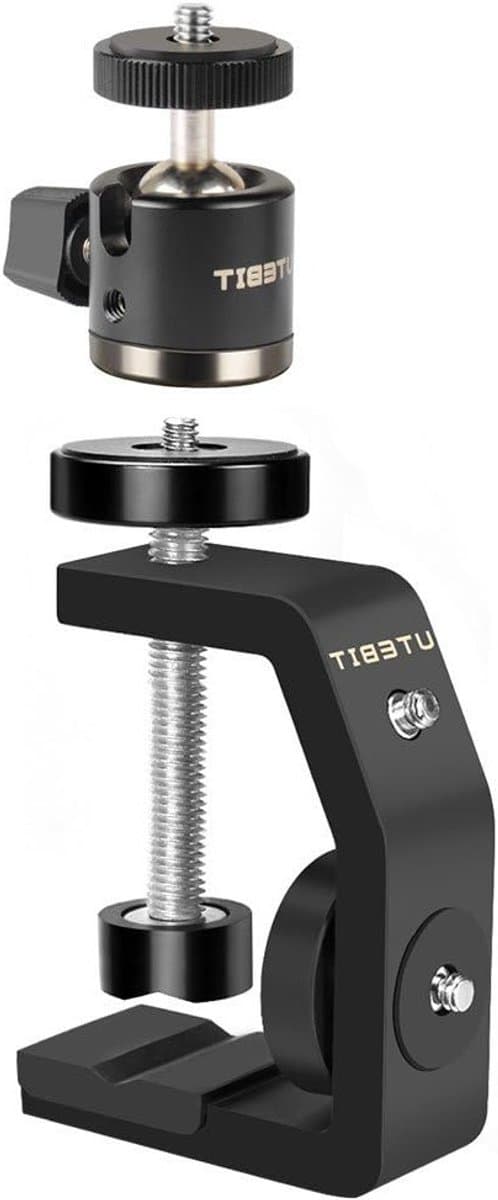 Clamp Tripod met Balhoofd voor Digitale Camera's - Universele C Klem en Mini Statief